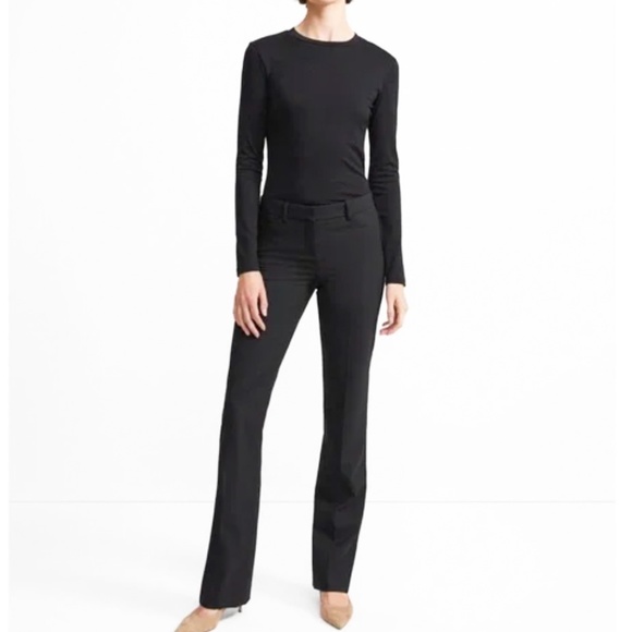 THEORY Custom Max 2 Stretch Wool Blend Trouser Pants Black Size 10 - Picture 13 of 13